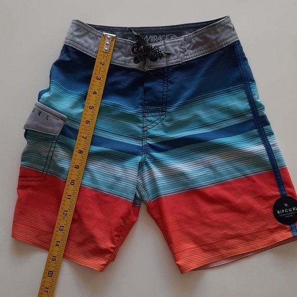 Rip Curl Mirage waist size 22 blue stripe boardshorts - Picture 9 of 11